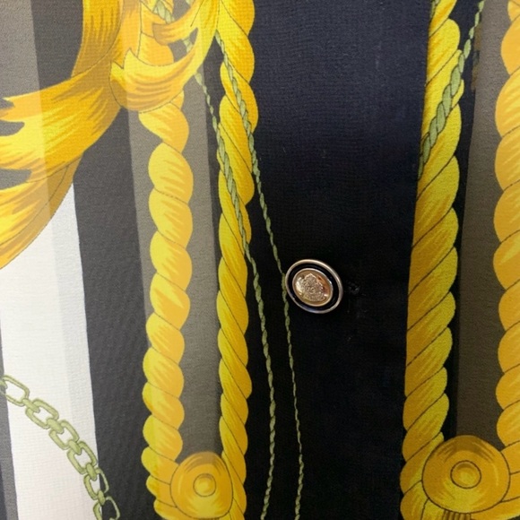 Vintage baroque striped blouse 🖤🤎 - Picture 4 of 6